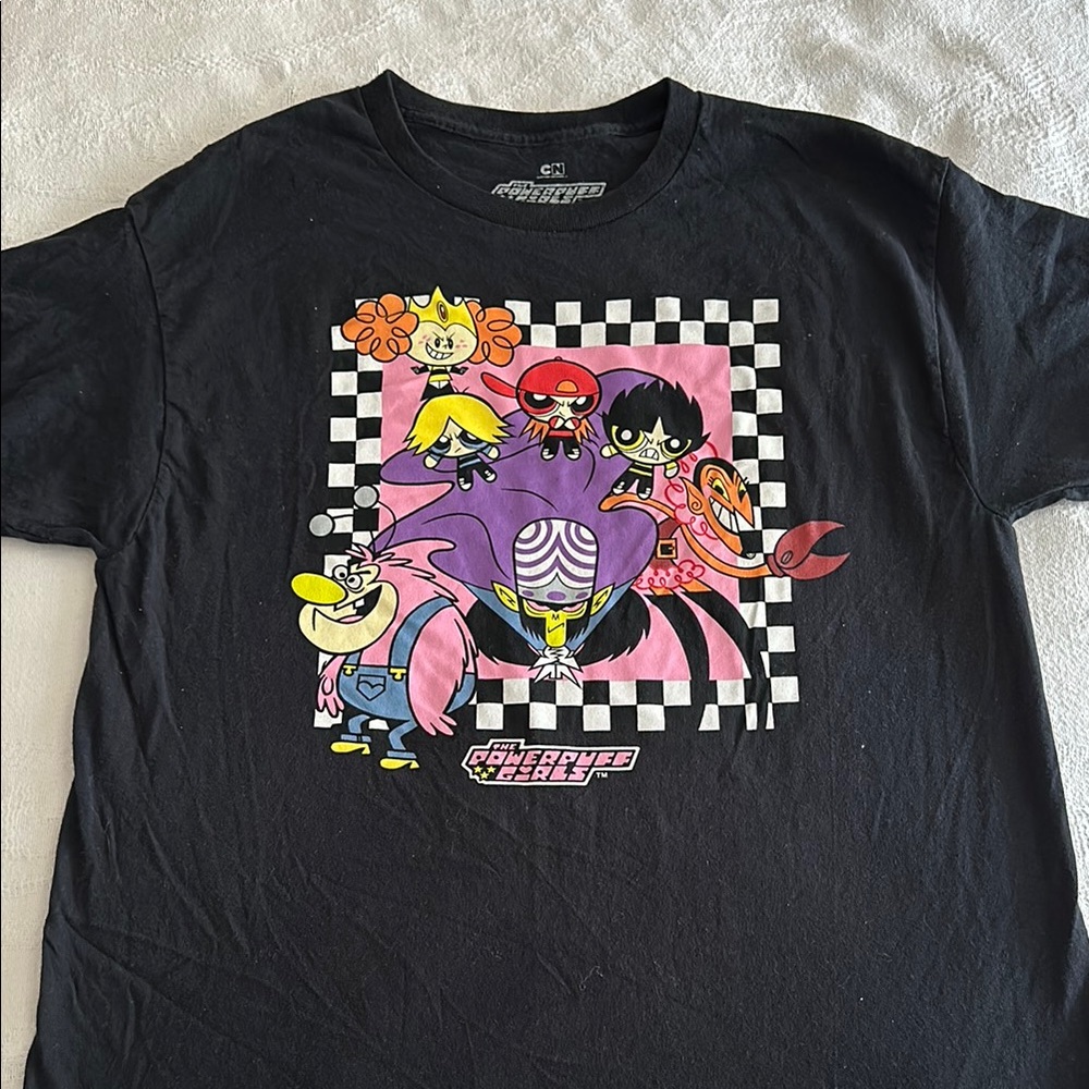 Cartoon Network Black and Pink Animated Character Tee